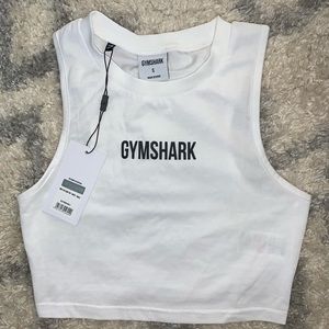 White gymshark tank top
